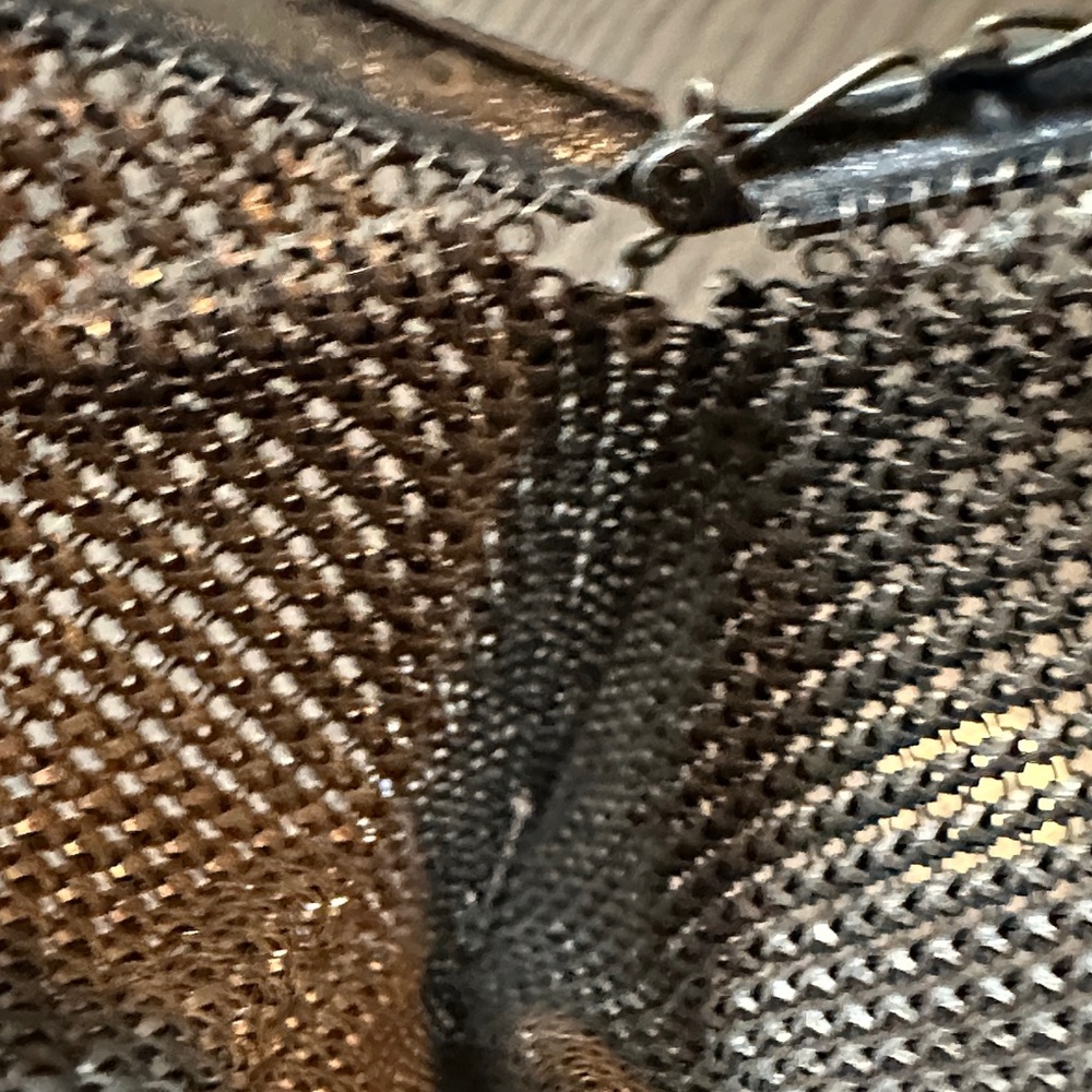 Whiting & Davis Blue and Silver Mesh Bag - Picture 3 of 5